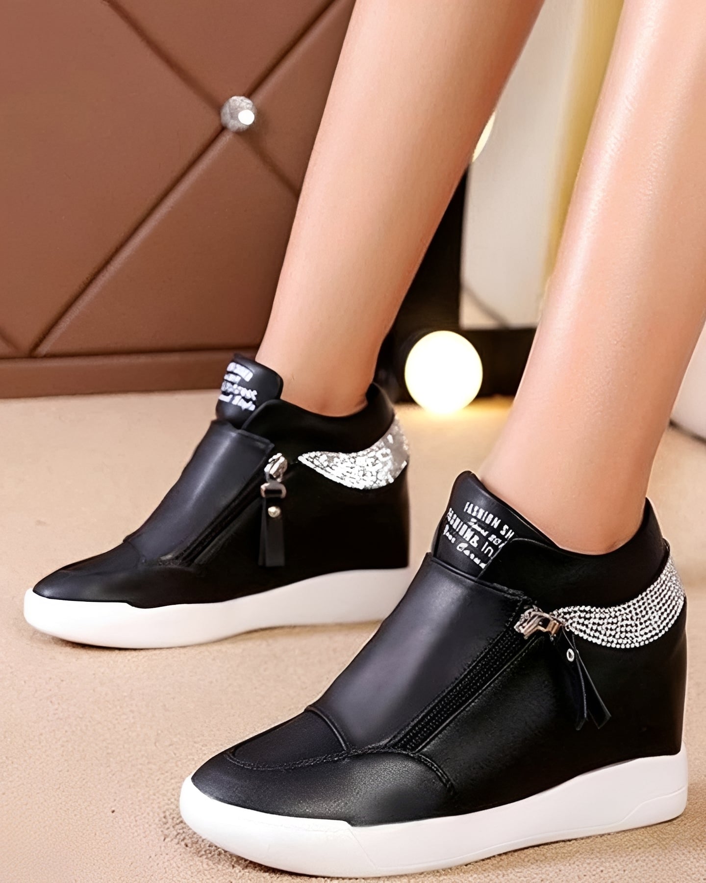 Vanessa - Modische High-Top-Wedges