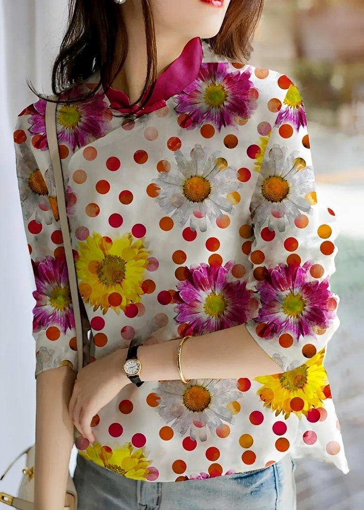 Margaret - Elegante Bluse mit Blumenmuster für Damen