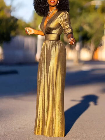 Catherine - Eleganter Jumpsuit mit V-Ausschnitt