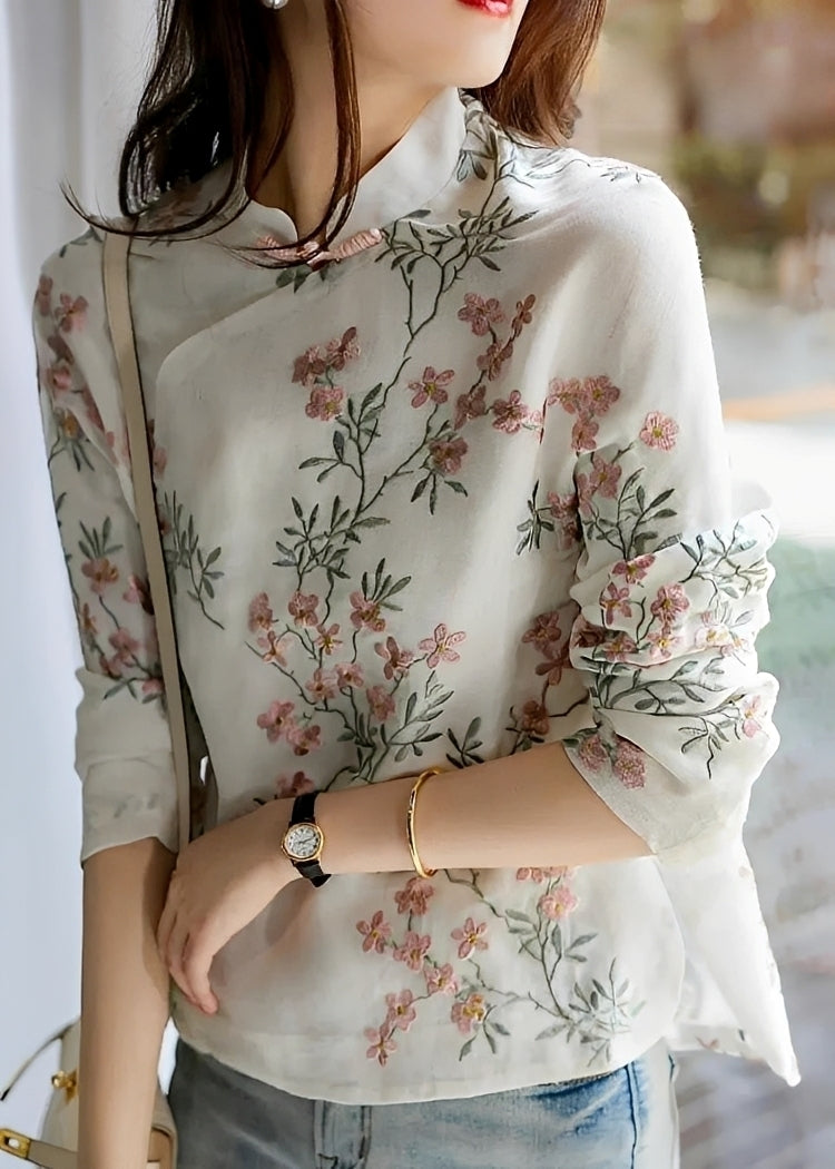 Margaret - Elegante Bluse mit Blumenmuster für Damen