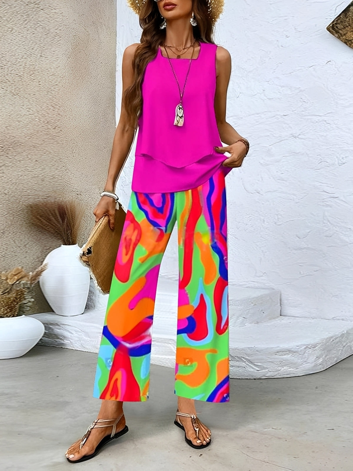 Jesse - Stilvolles, fließendes Damen-Outfit-Set