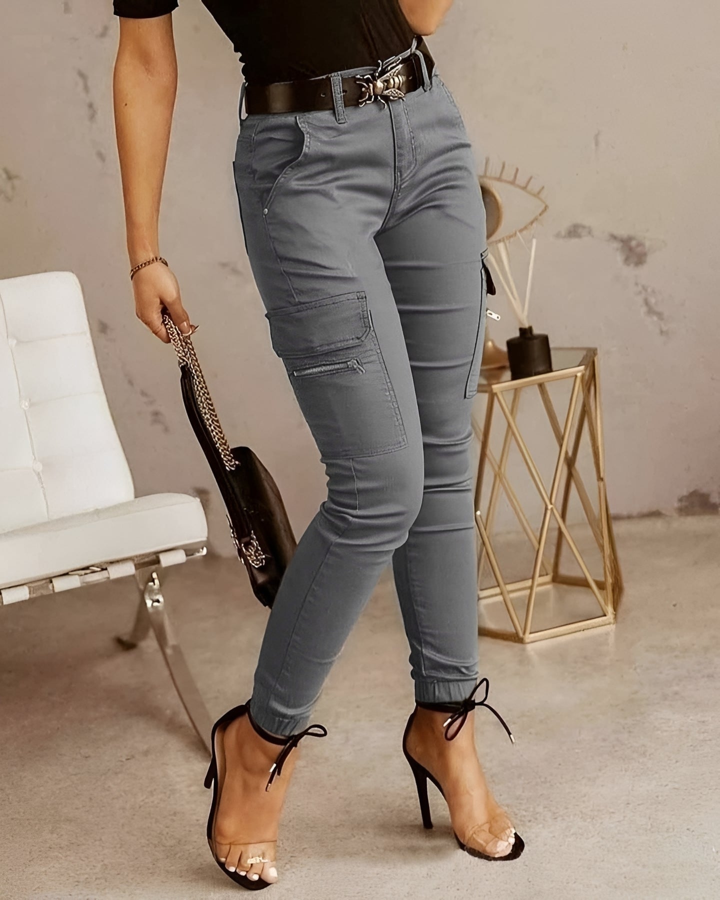 Jermaine - Trendige Slim-Cargo-Hosen