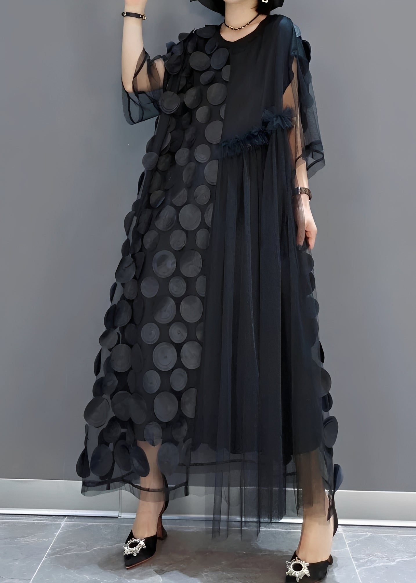 Hanna - Stilvolles asymmetrisches Damenkleid