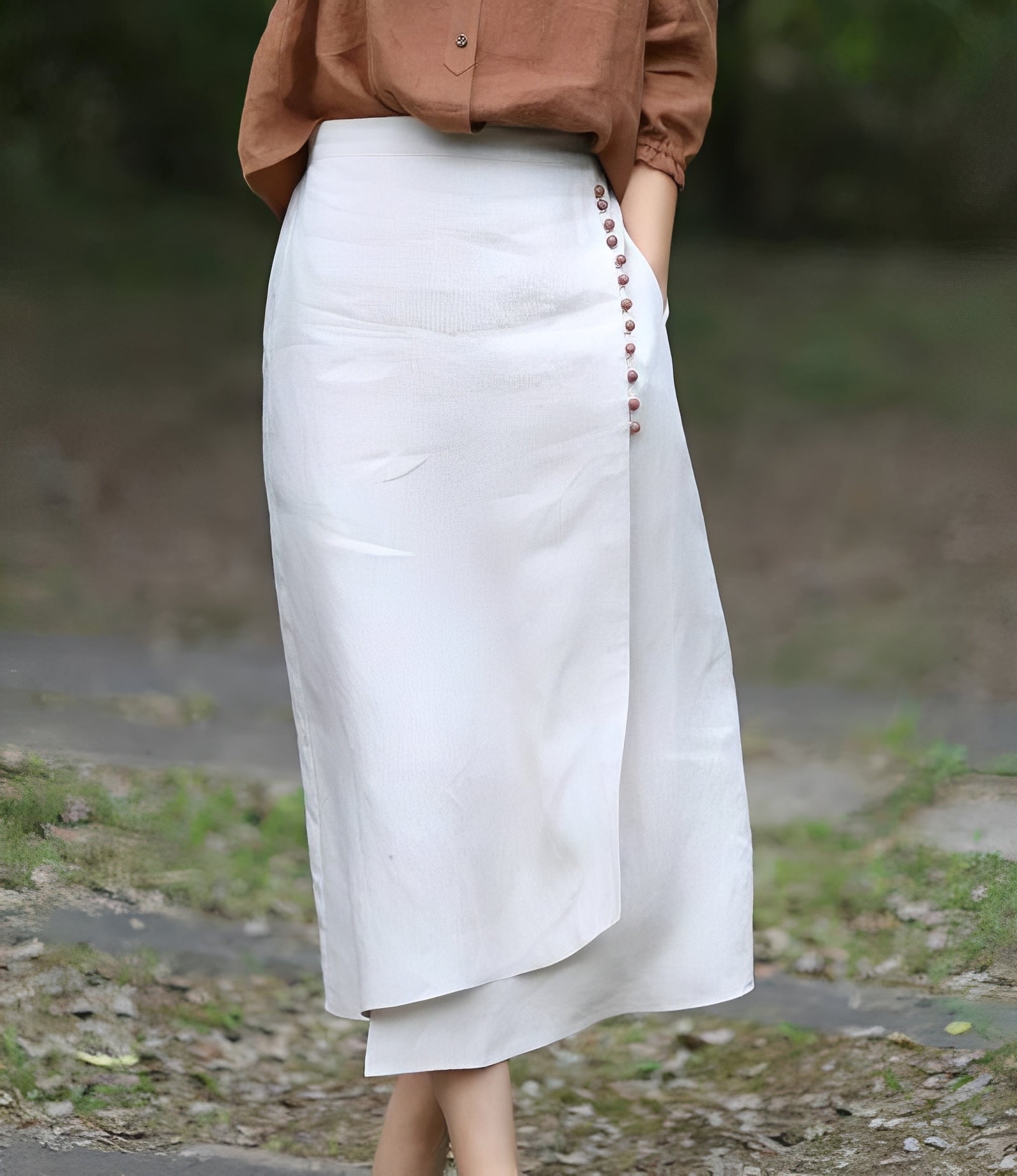 Manda - Eleganter asymmetrischer A-Linien-Rock für Damen